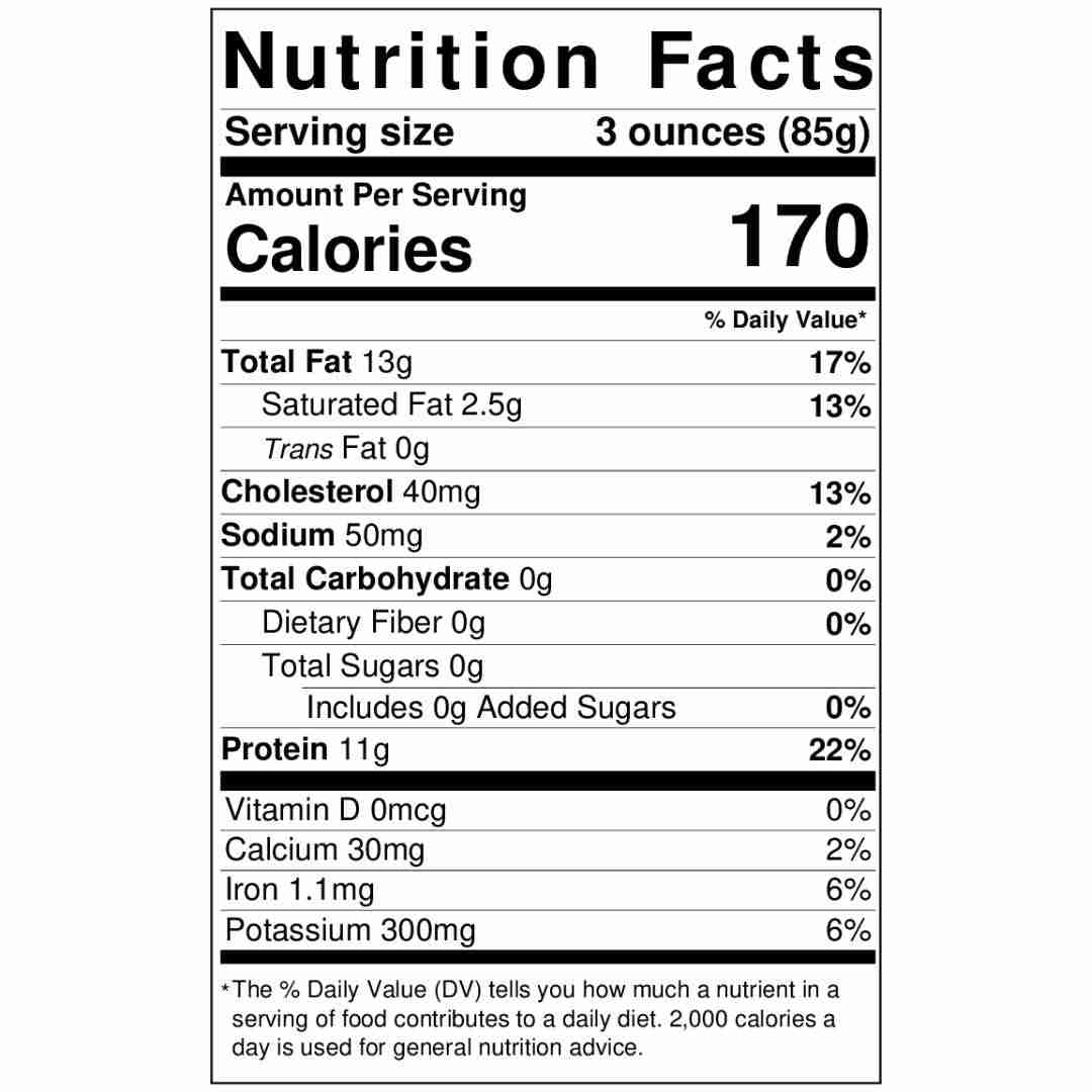 Wild-Caught Black Cod (Sablefish) – 1-1.25 lb Fillet